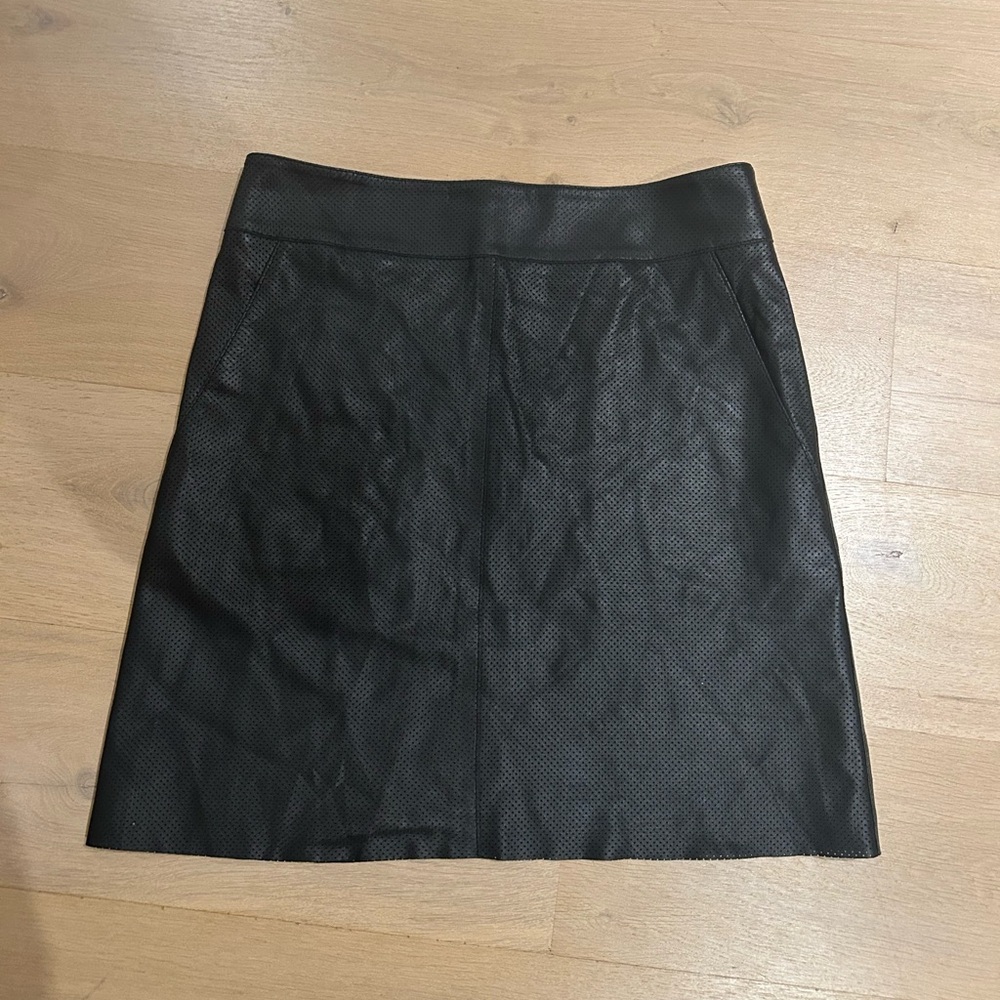 Akris Punto Leather Skirt
